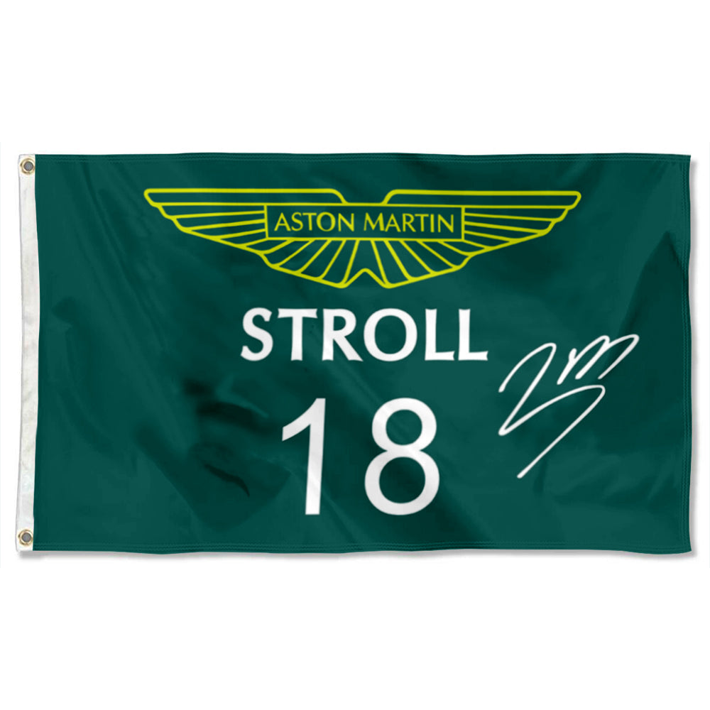 Fyon Lance Stroll Aston Martin 18# Flag Banner