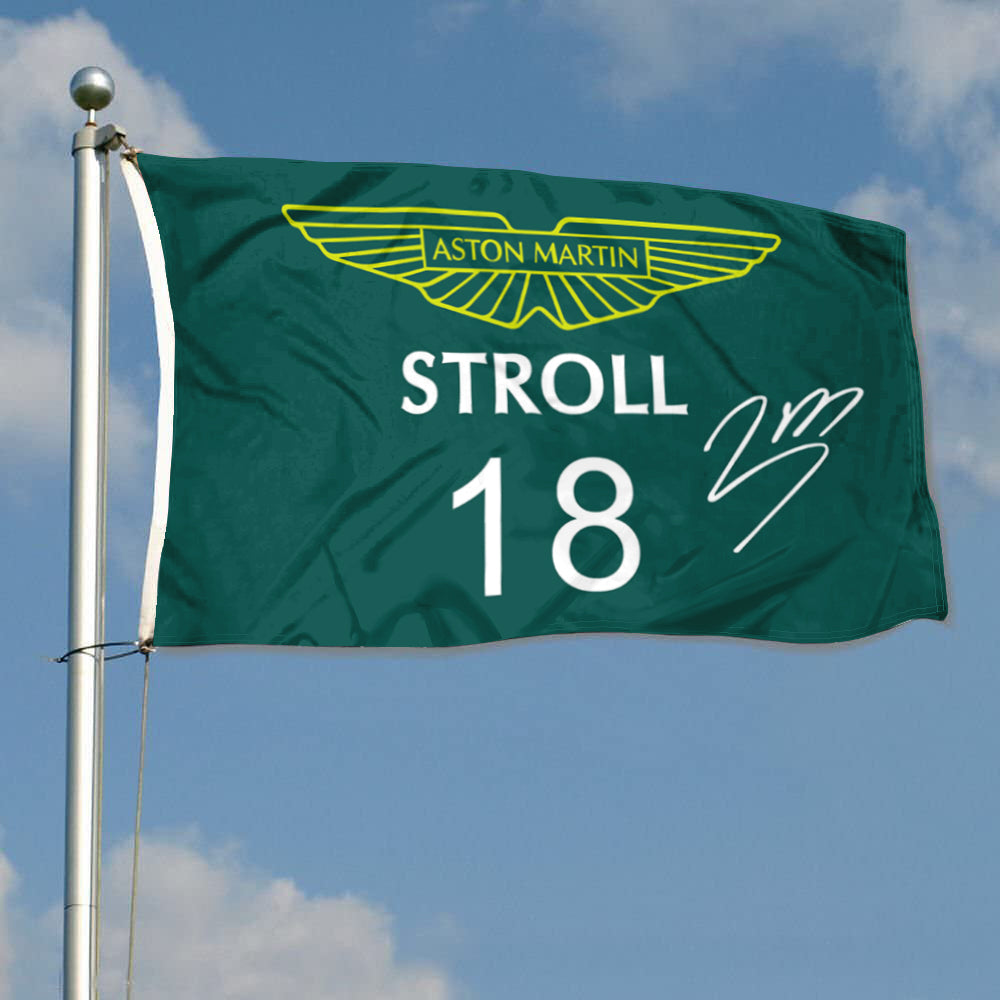 Fyon Lance Stroll Aston Martin 18# Flag Banner