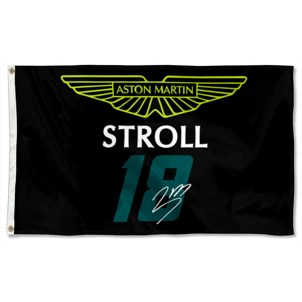 Fyon Lance Stroll Aston Martin 18# Flag Banner