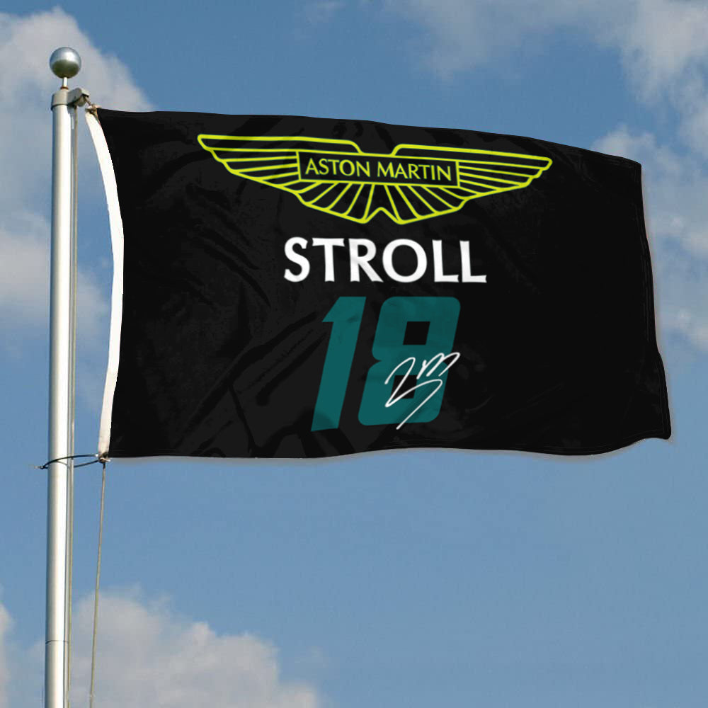 Fyon Lance Stroll Aston Martin 18# Flag Banner