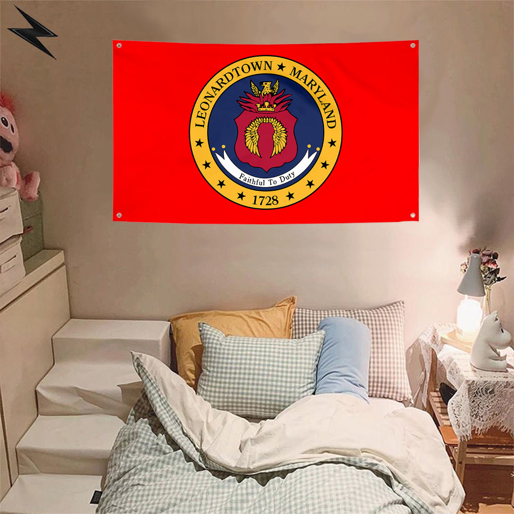 Fyon Leonardtown, Maryland (1975–1989) Flag Banner