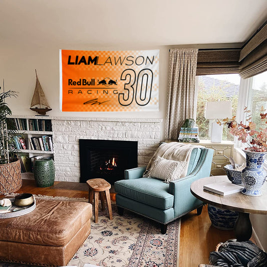 Fyon Liam Lawson 30# Flag Banner