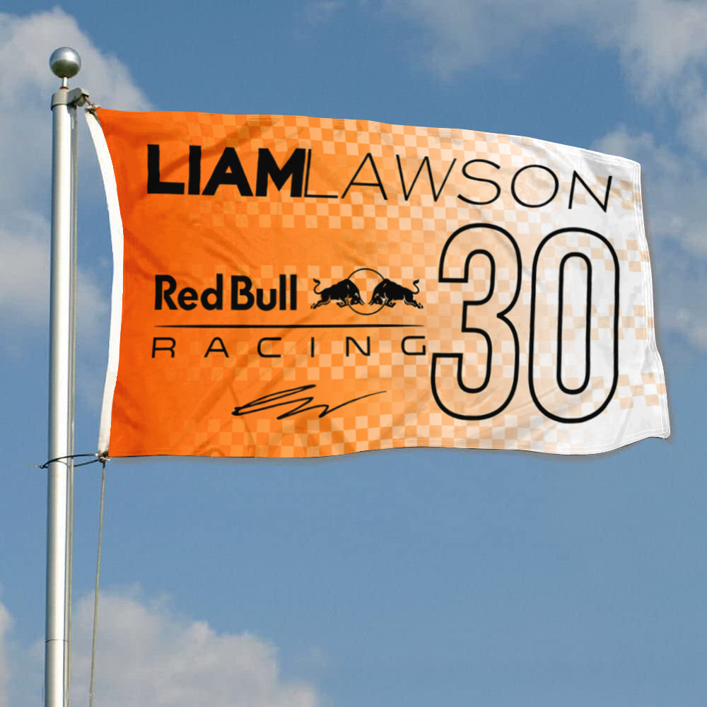 Fyon Liam Lawson 30# Flag Banner