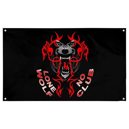 Fyon Lone Wolf No Club Flag Banner