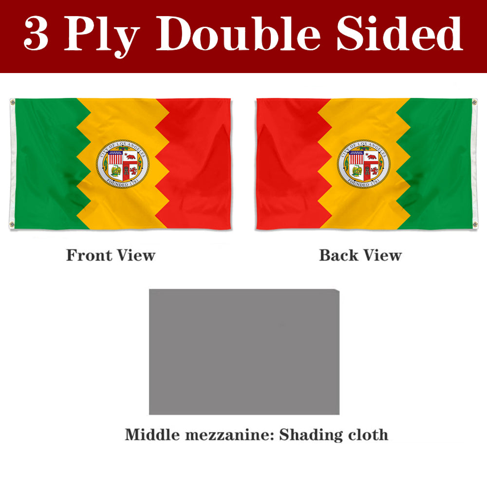 Fyon Los Angeles, California Flag Banner