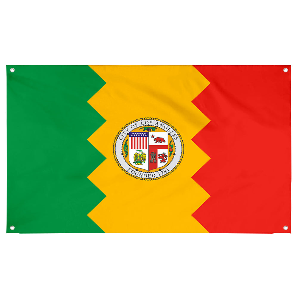 Fyon Los Angeles, California Flag Banner