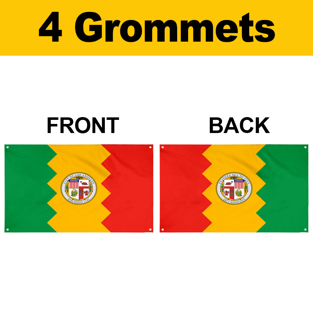 Fyon Los Angeles, California Flag Banner
