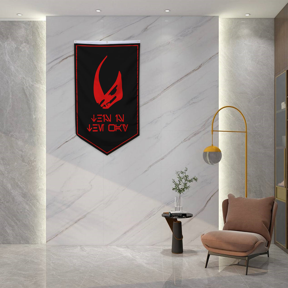 MUDHORN SIGNET Mandalorian Flag Banner