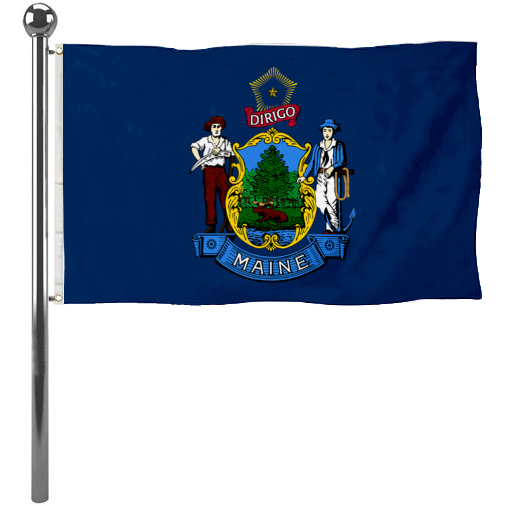 Fyon Maine Flag Banner