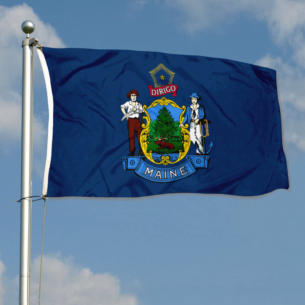 Fyon Maine Flag Banner