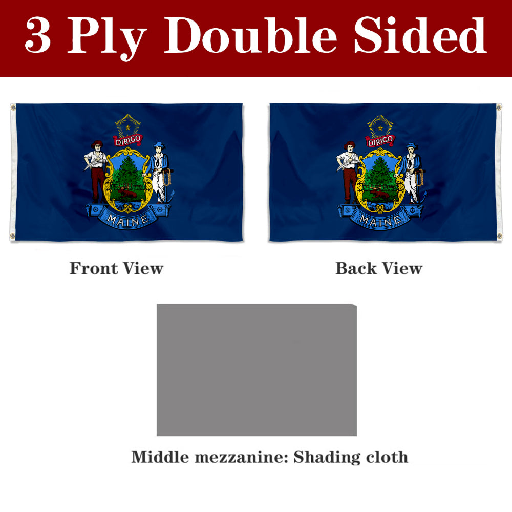 Fyon Maine Flag Banner