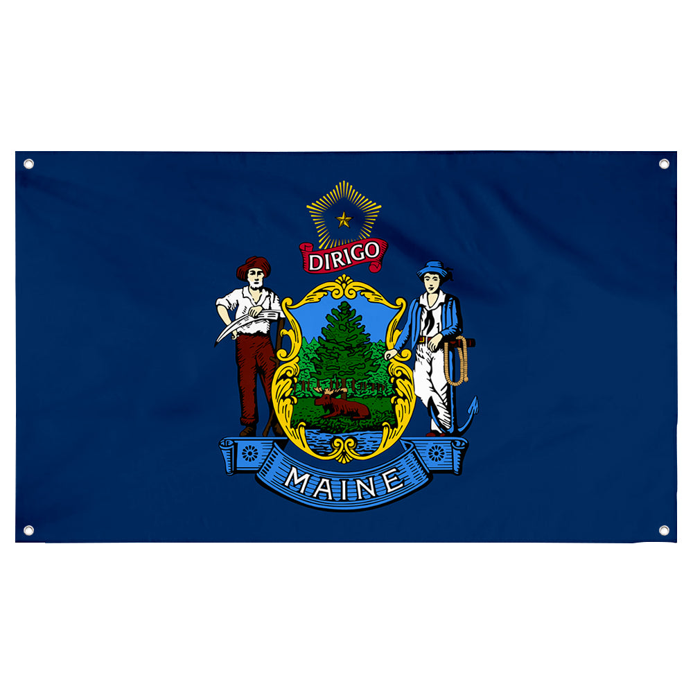 Fyon Maine Flag Banner