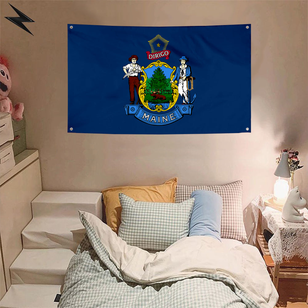 Fyon Maine Flag Banner