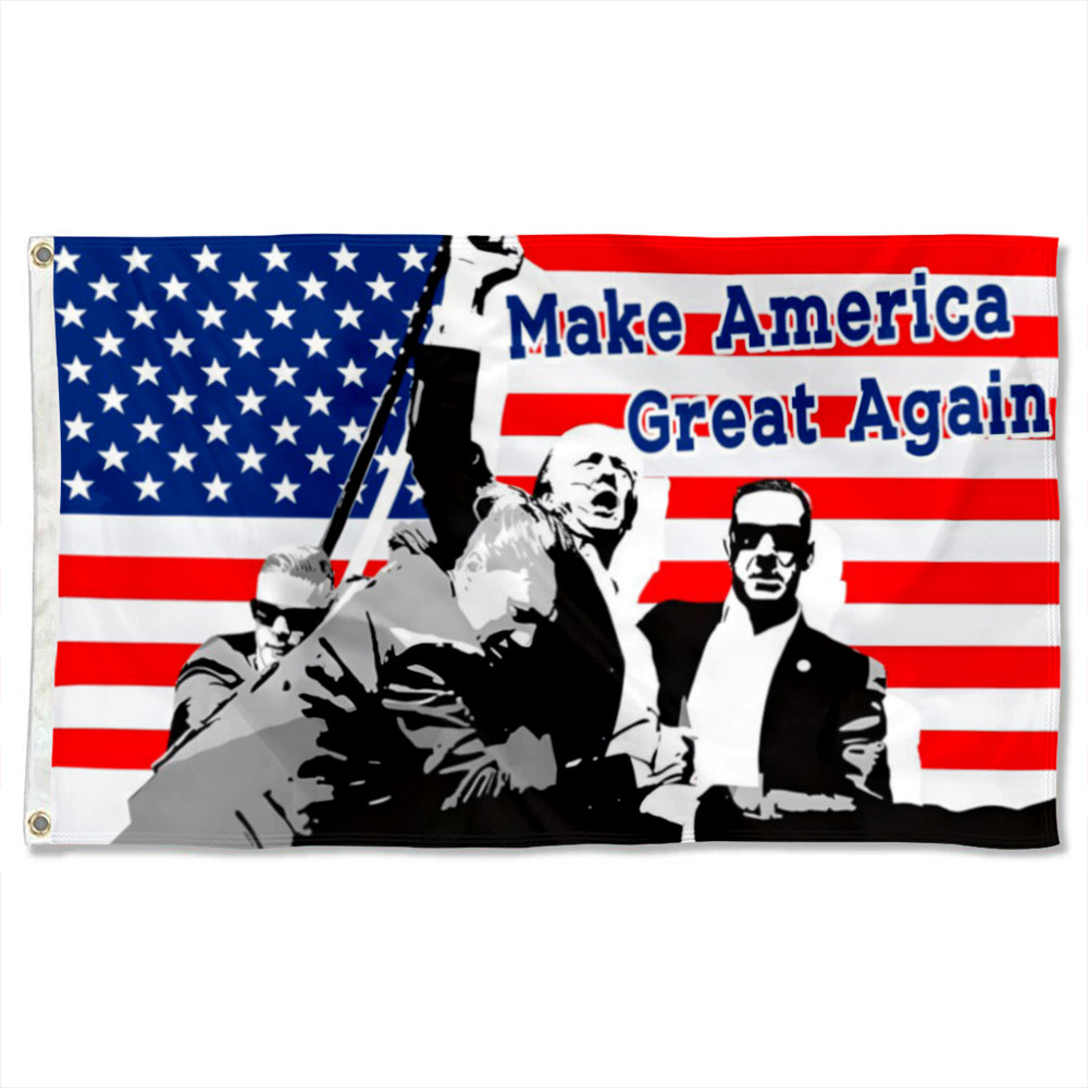 Fyon Make America Great Again Trump Flag Indoor and Outdoor Banner