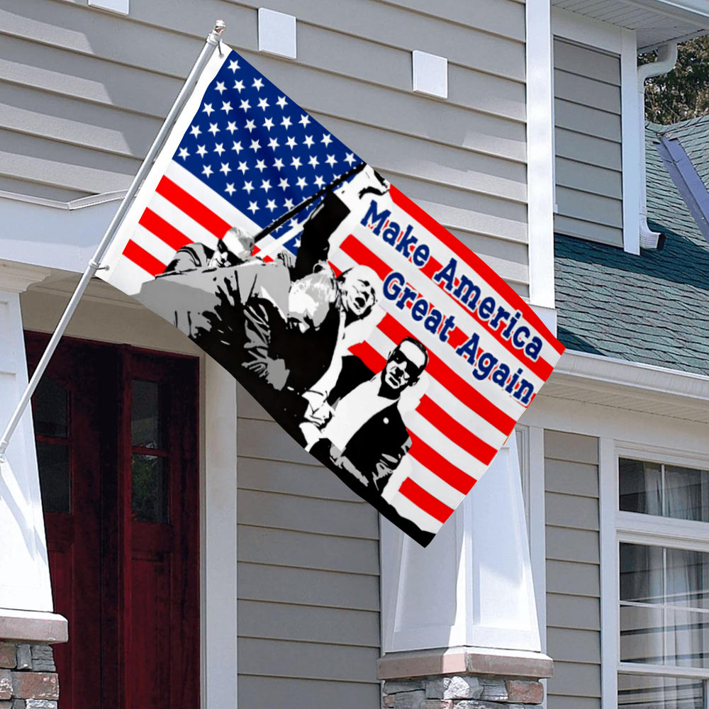 Fyon Make America Great Again Trump Flag Indoor and Outdoor Banner