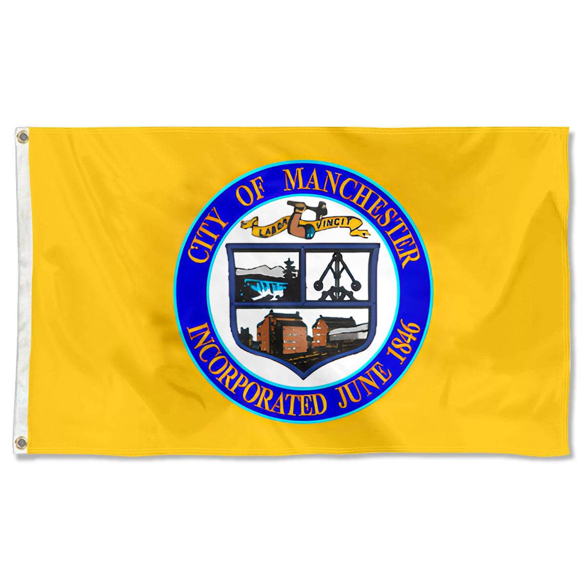 Fyon Manchester, New Hampshire (1965–1996) Flag Banner