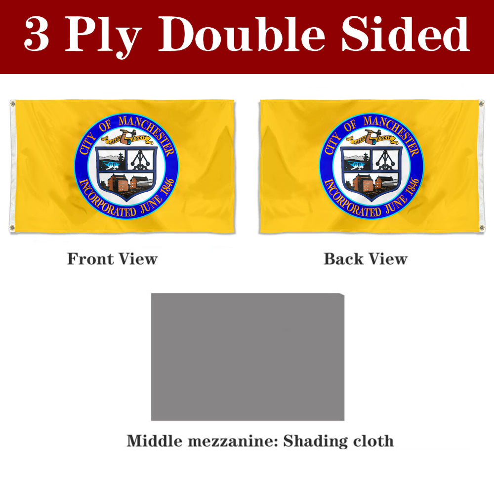 Fyon Manchester, New Hampshire (1965–1996) Flag Banner