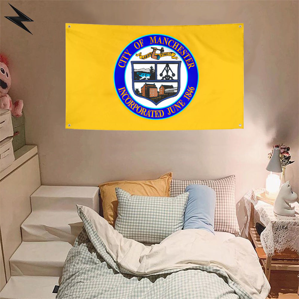 Fyon Manchester, New Hampshire (1965–1996) Flag Banner