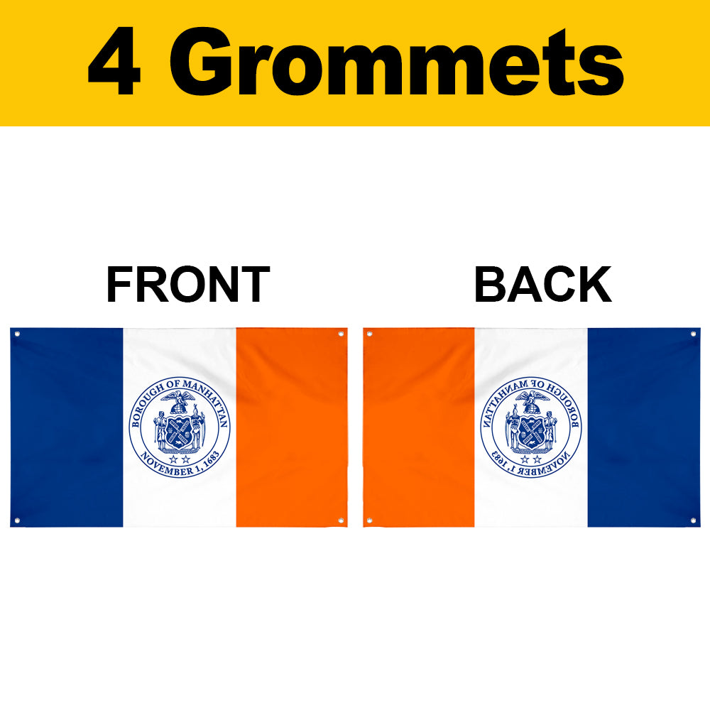 Fyon Manhattan New York County Flag Banner