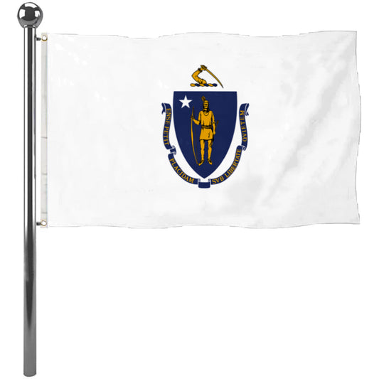Fyon Massachusetts Flag Banner