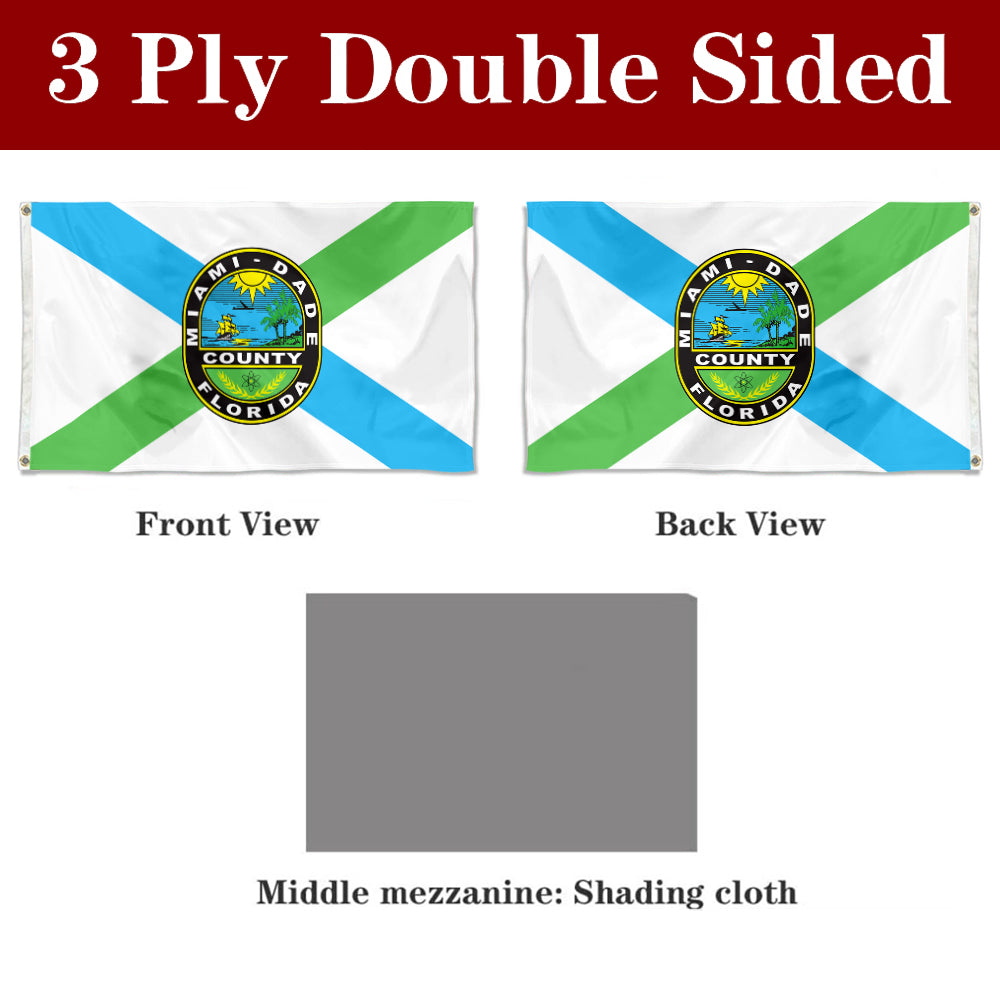 Fyon Miami-Dade County Flag Banner