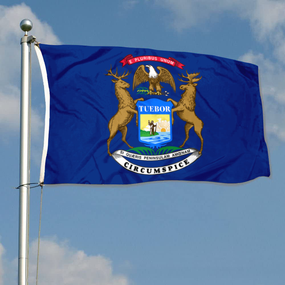 Fyon Michigan Flag Banner