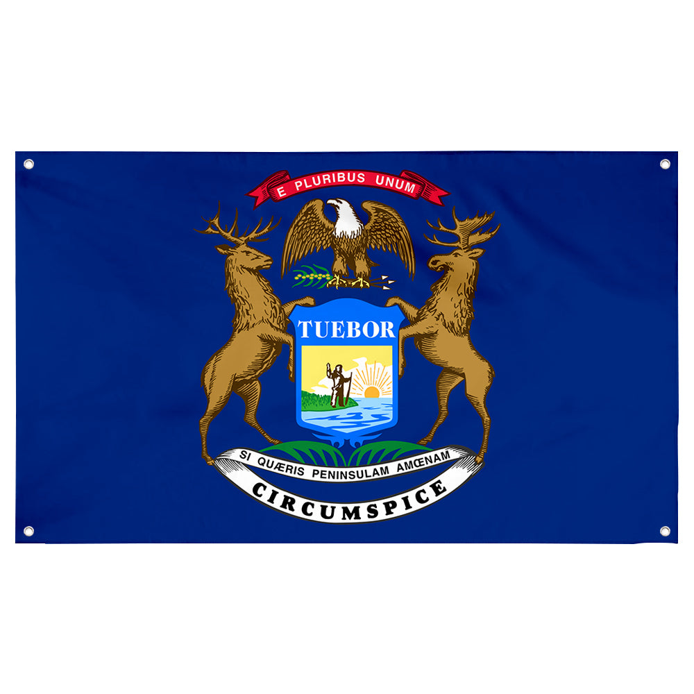 Fyon Michigan Flag Banner