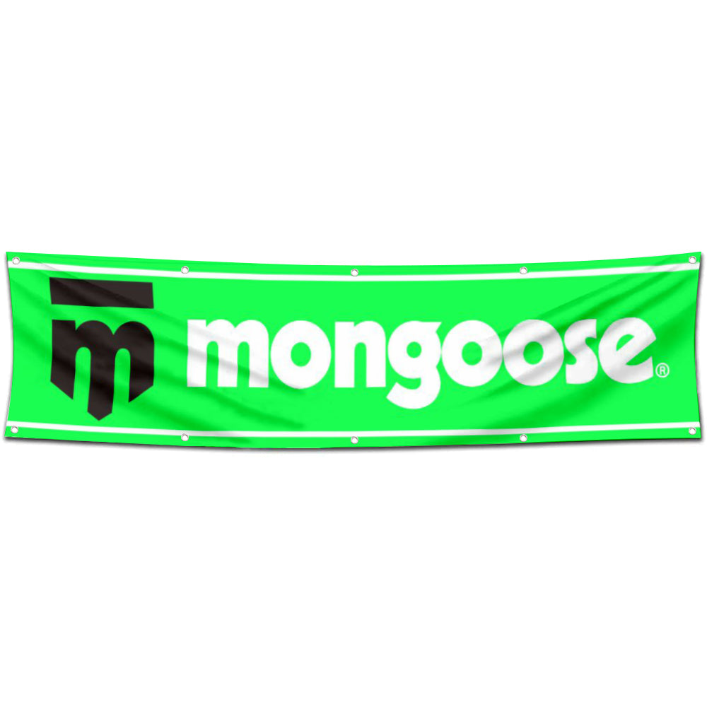 Fyon Bicycles Garage Shop Decor Banner Works for Mongoose Bike Flag 2x8 Feet