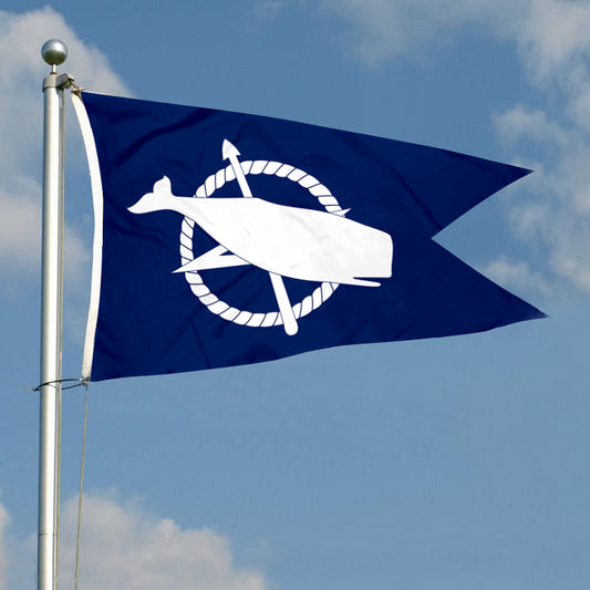 The de facto flag of Nantucket Banner landscape Massachusetts Flag