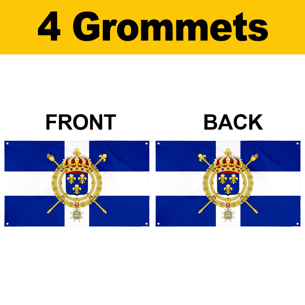 Fyon Naval of the Kingdom of France (Civil Ensign) Flag Banner