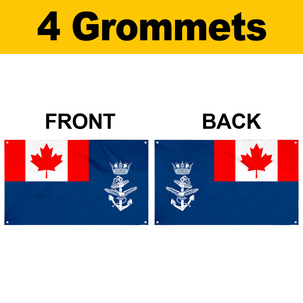 Fyon Naval Auxiliary Jack of Canada Flag Banner