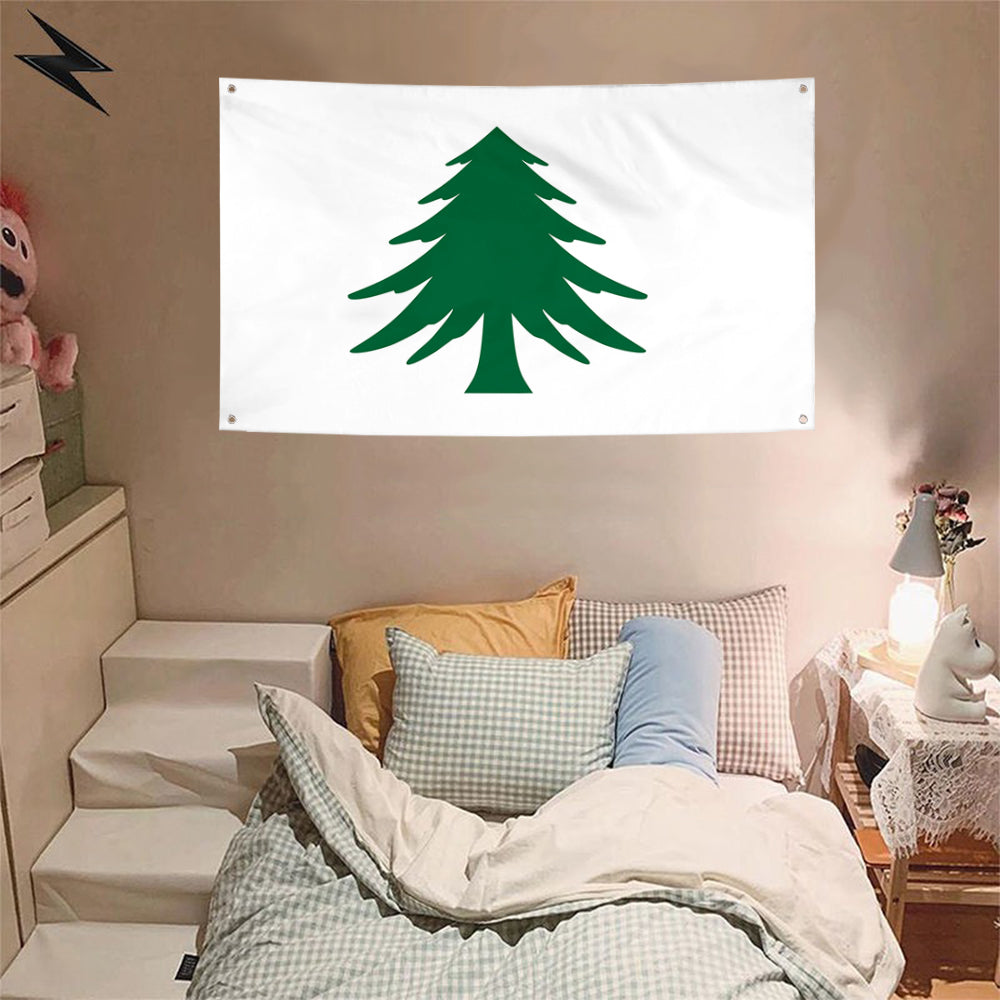 Fyon Naval Ensign of Massachusetts Flag Banner
