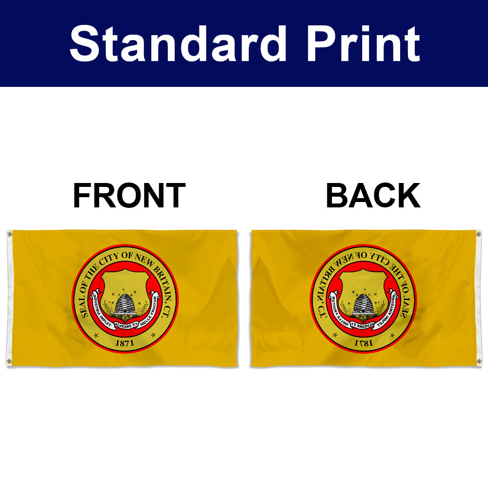 Fyon Double-sided New Britain, Connecticut Flag Banner