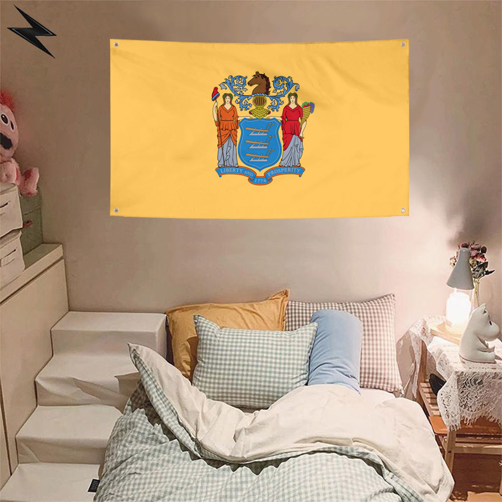 Fyon New Jersey Flag Banner