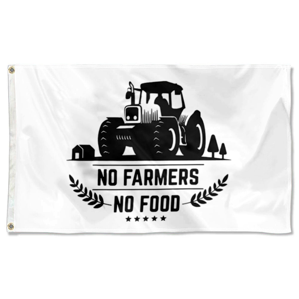 Fyon No Farmers No Food Flag Indoor and outdoor banner