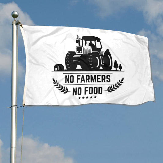 Fyon No Farmers No Food Flag Indoor and outdoor banner