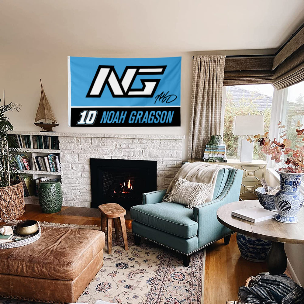 Fyon Noah Gragson #10 Flag Banner Indoor and Outdoor Banner