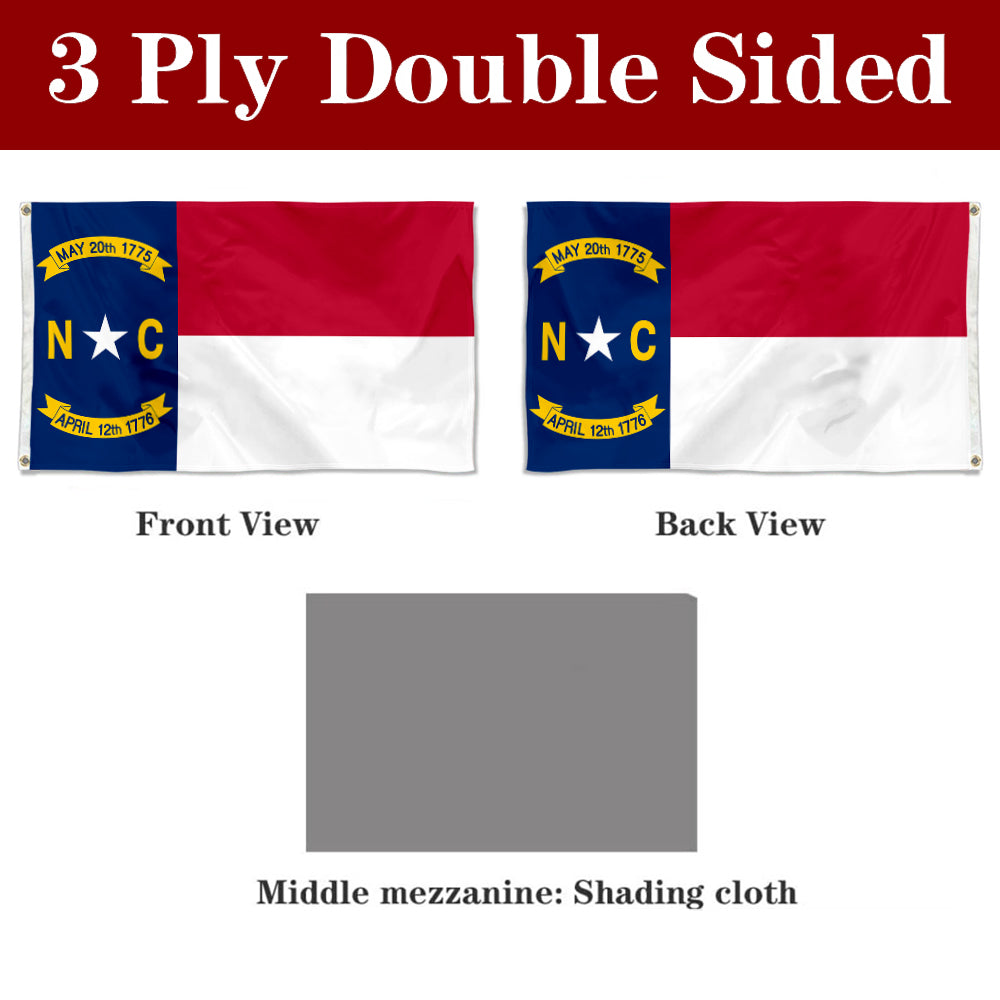 Fyon North Carolina Flag Banner