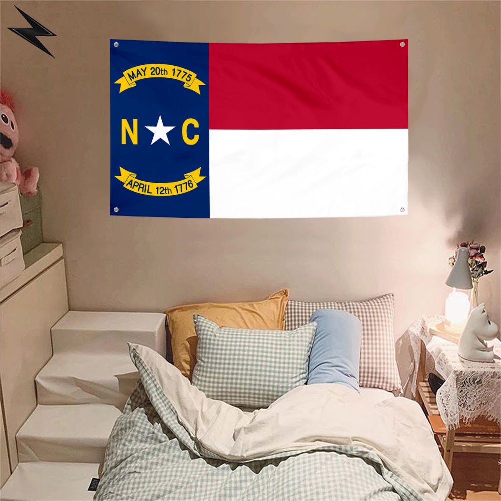 Fyon North Carolina Flag Banner