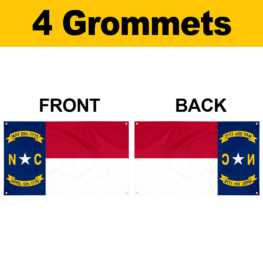 Fyon North Carolina Flag Banner