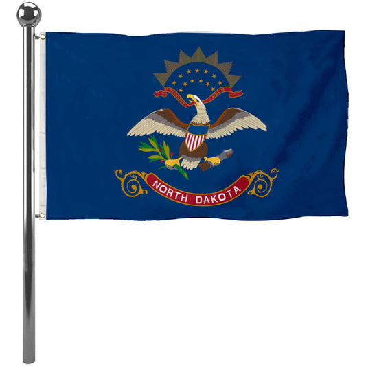 Fyon North Dakota Flag Banner