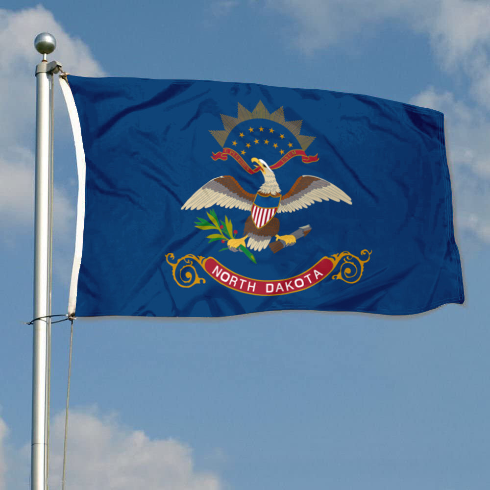 Fyon North Dakota Flag Banner