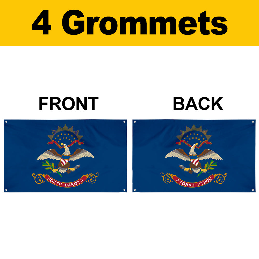 Fyon North Dakota Flag Banner