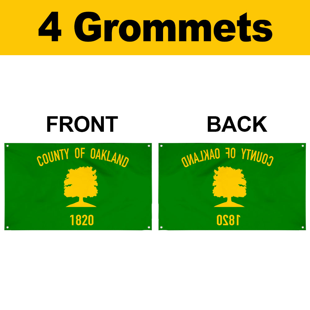 Fyon Oakland County, Michigan Flag Banner
