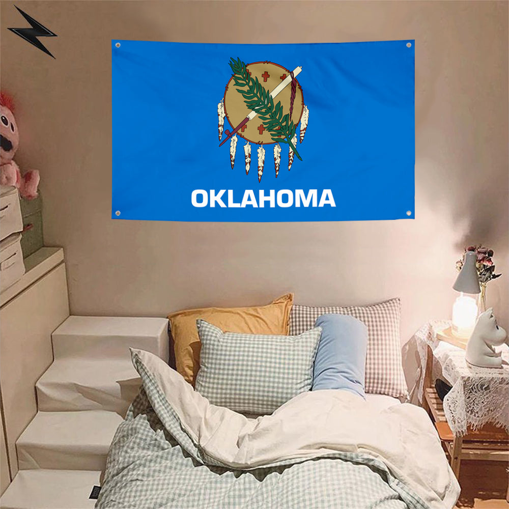 Fyon Oklahoma Flag Banner