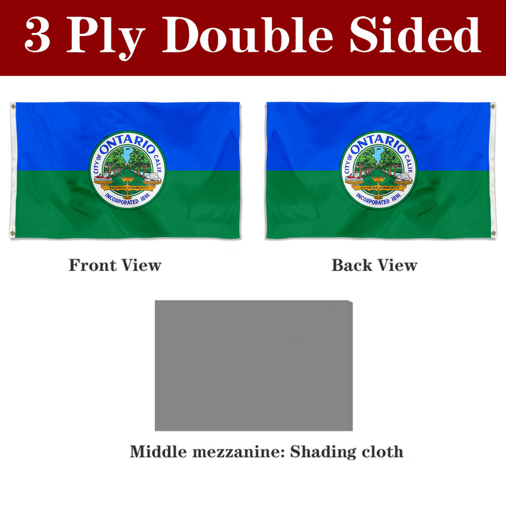 Fyon Ontario, California Flag Banner