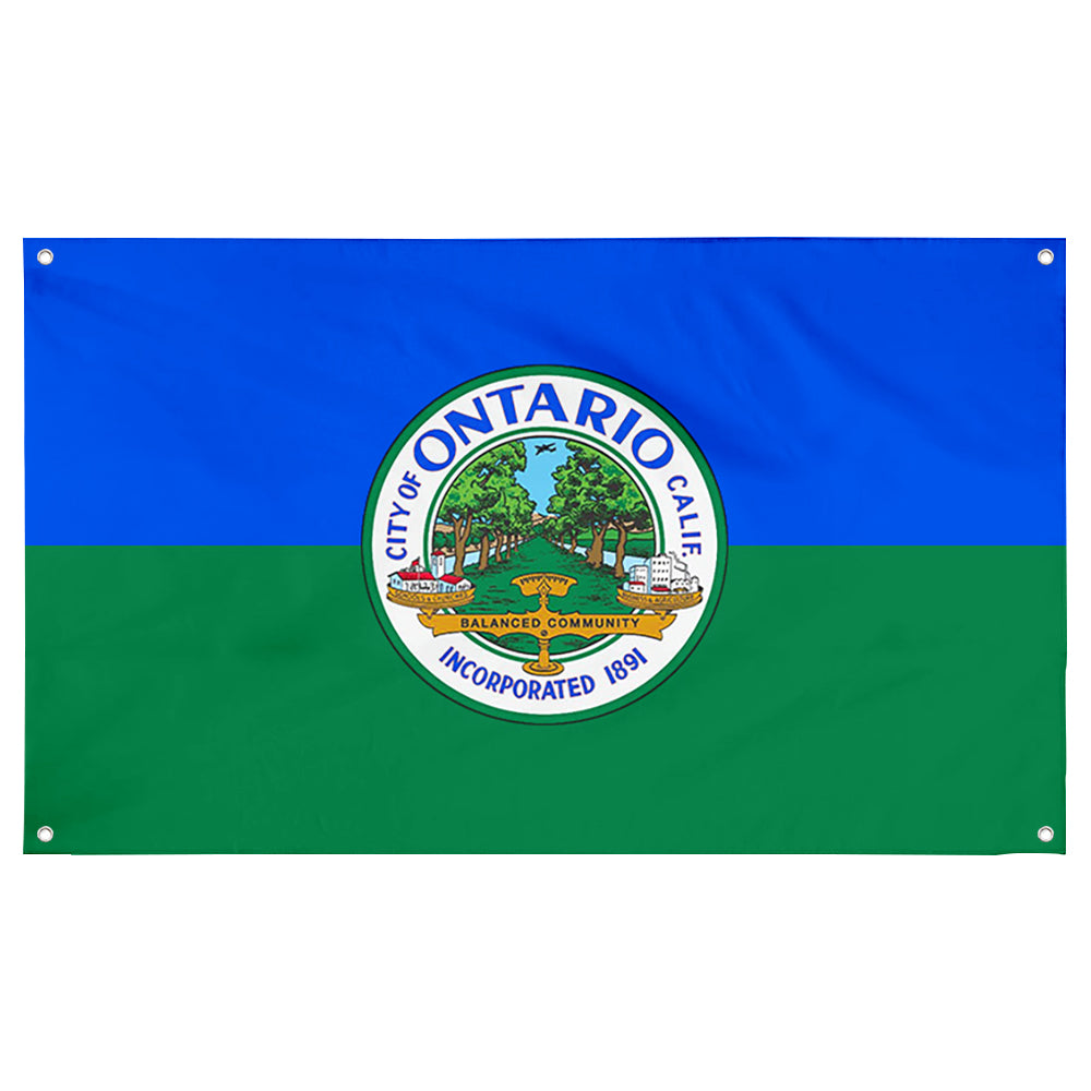 Fyon Ontario, California Flag Banner