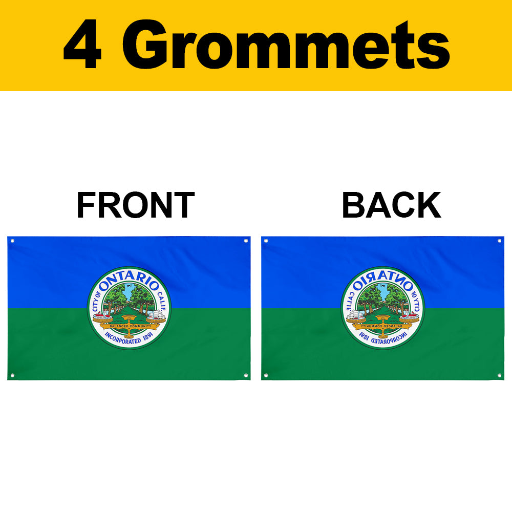 Fyon Ontario, California Flag Banner