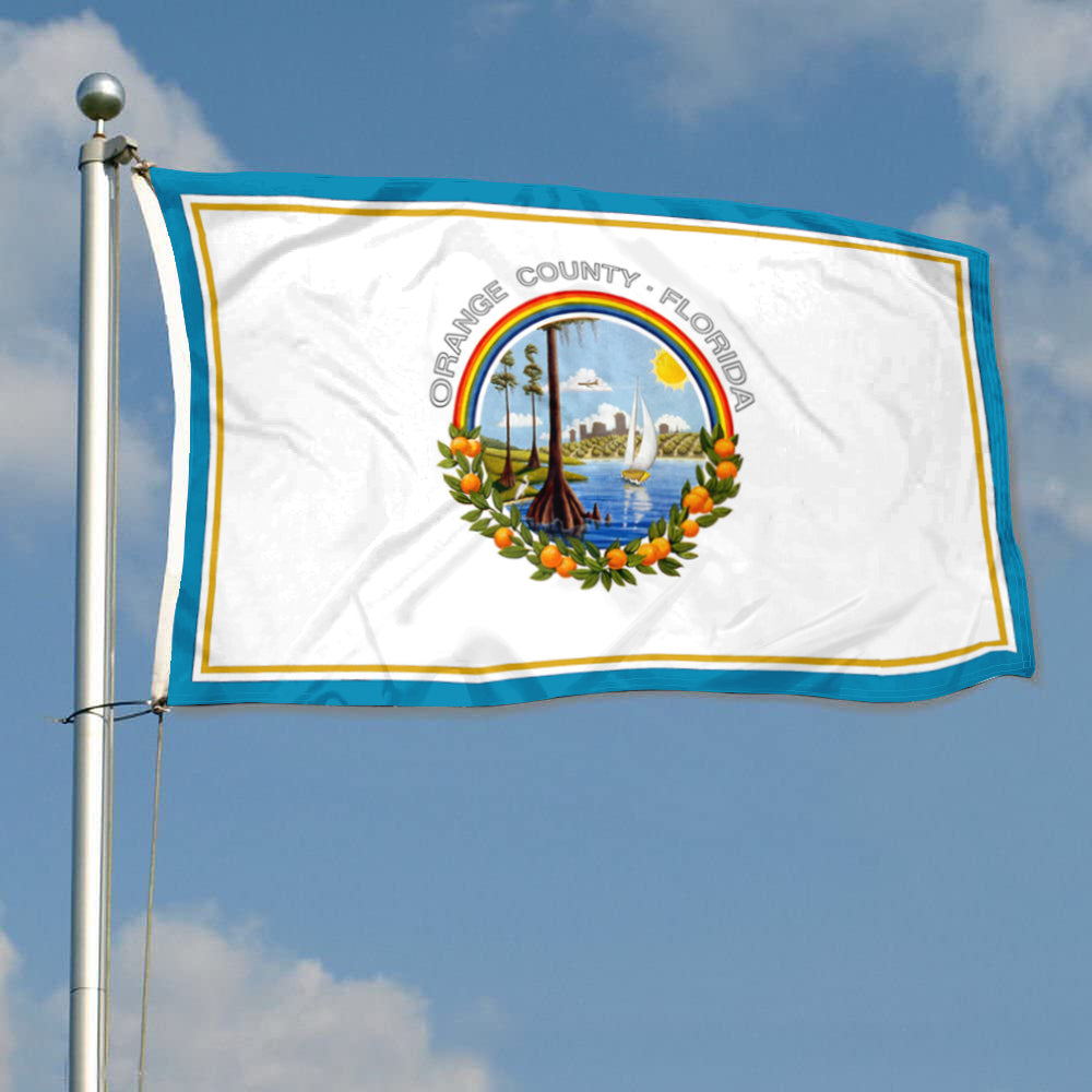 Fyon Orange County,Florida Flag Banner