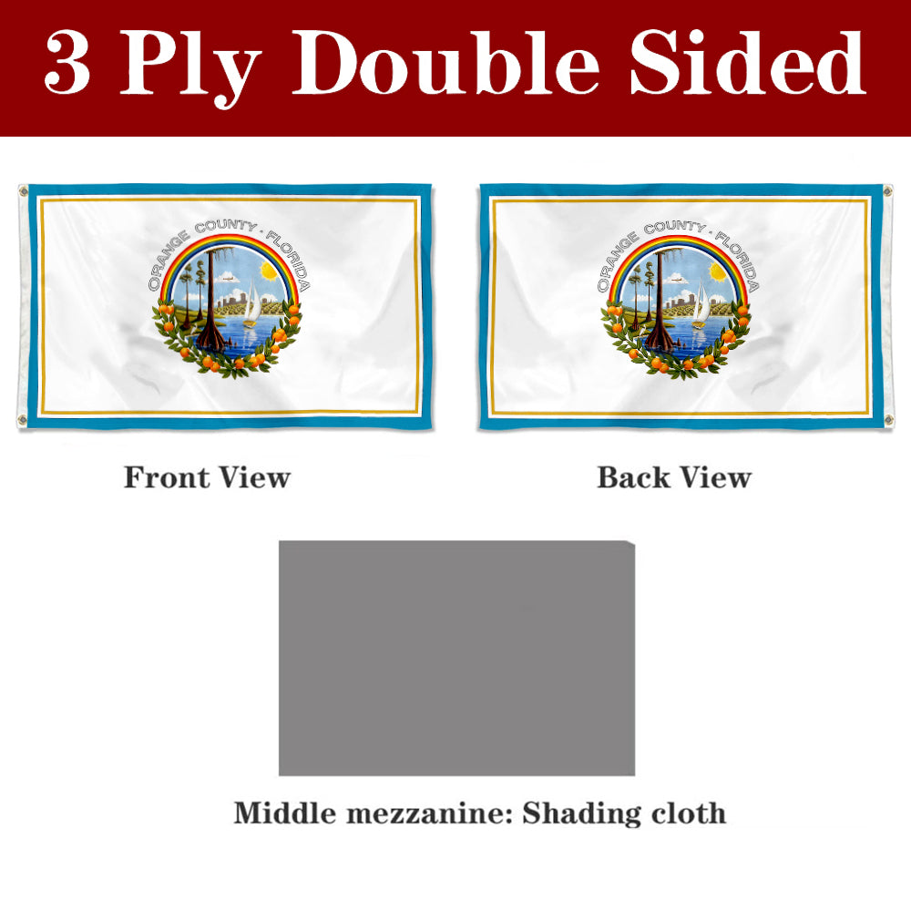 Fyon Orange County,Florida Flag Banner